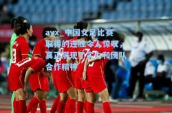 ayx_中国女足比赛取得的连胜令人惊叹，真正展现了实力和团队合作精神