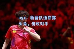 ayx：新晋队伍崭露头角，击败对手